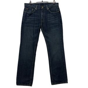 *Levis 559 Jeans Men Measures 36x34 Tag 34x34 Blue Relaxed Straight Dark Wash